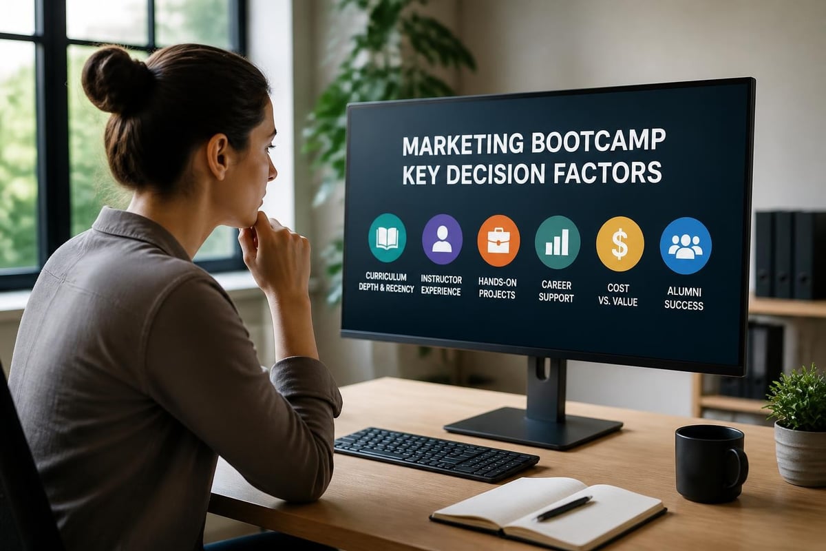 Marketing bootcamp evaluation checklist
