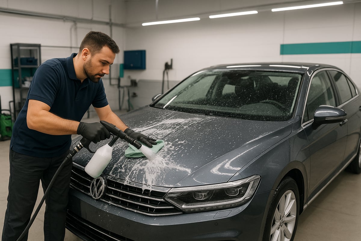 Passo a Passo da Lavagem de Carro Profissional en 2026