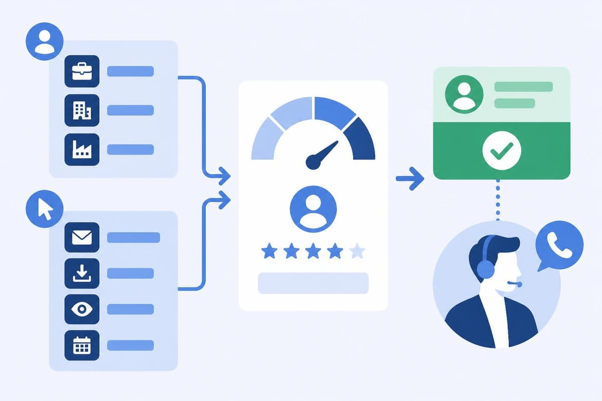 Lead scoring model framework