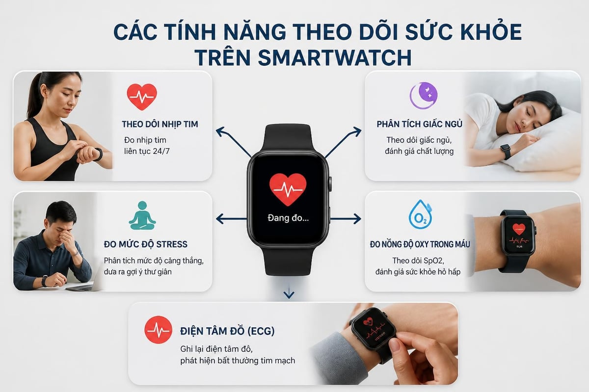 Tính năng theo dõi sức khỏe