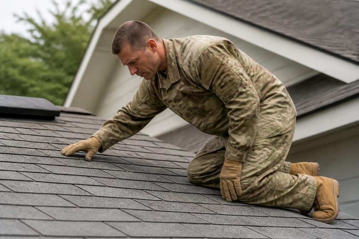 Military precision in roofing