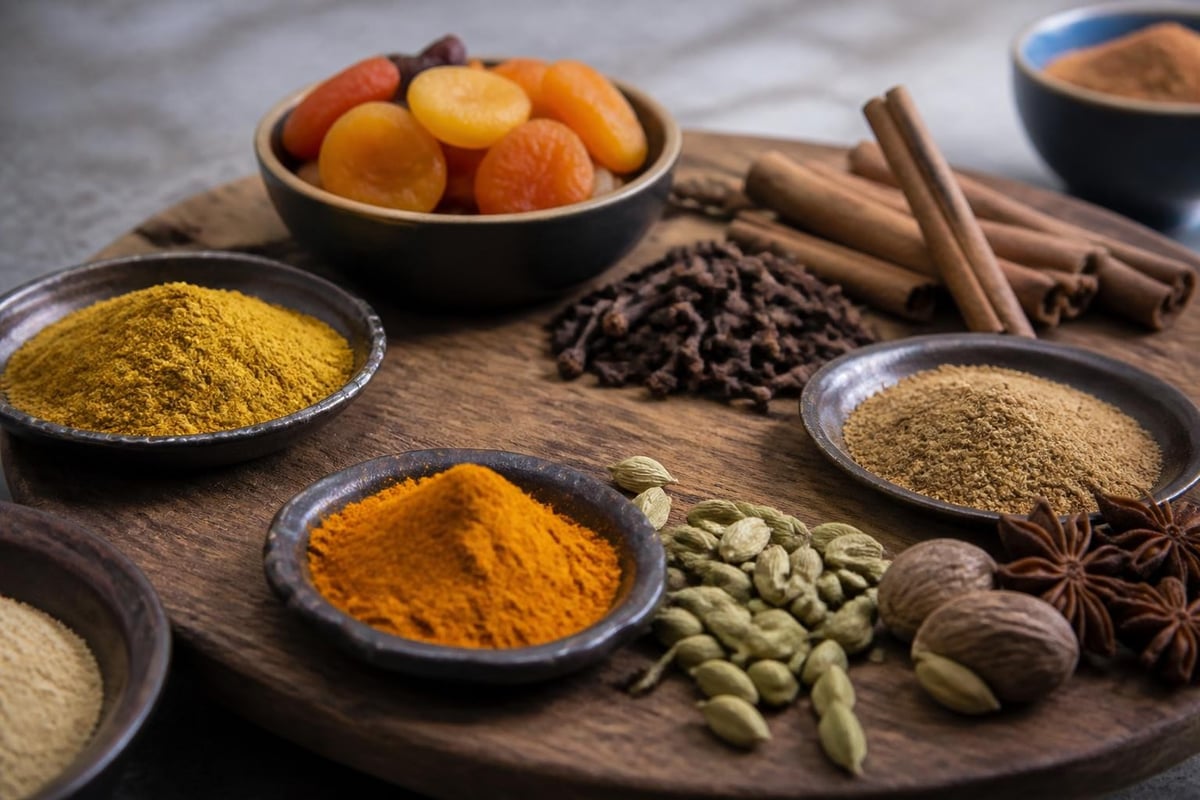 Cape Malay cooking ingredients