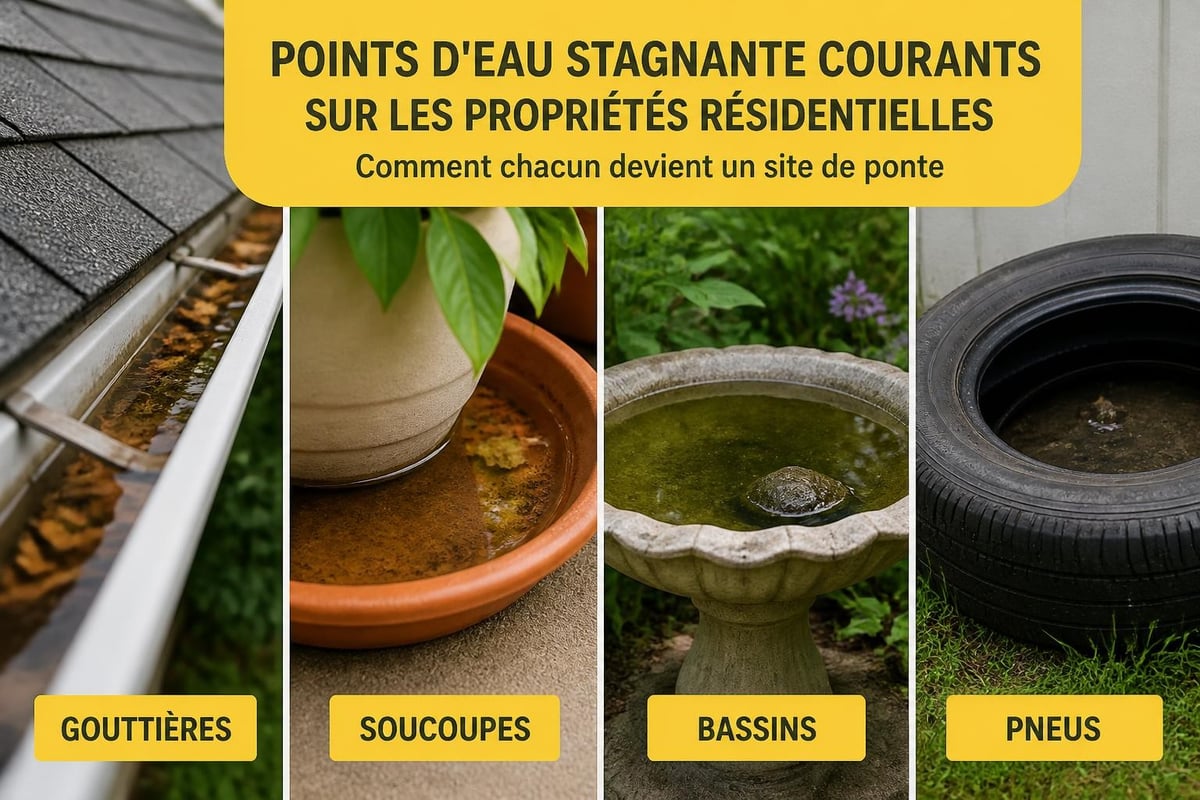 Zones de reproduction des moustiques