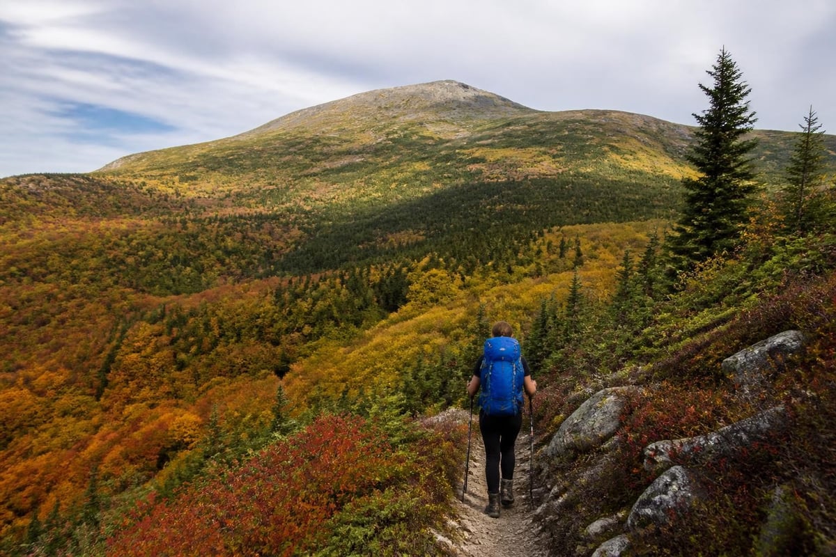 Western Maine mountain hiking