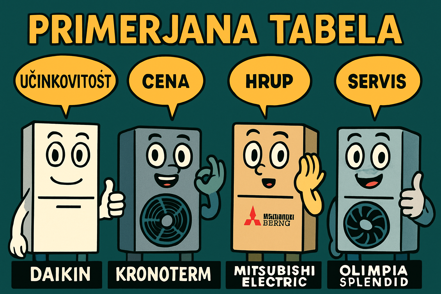 Primerjalna analiza: Daikin v primerjavi z drugimi ponudniki