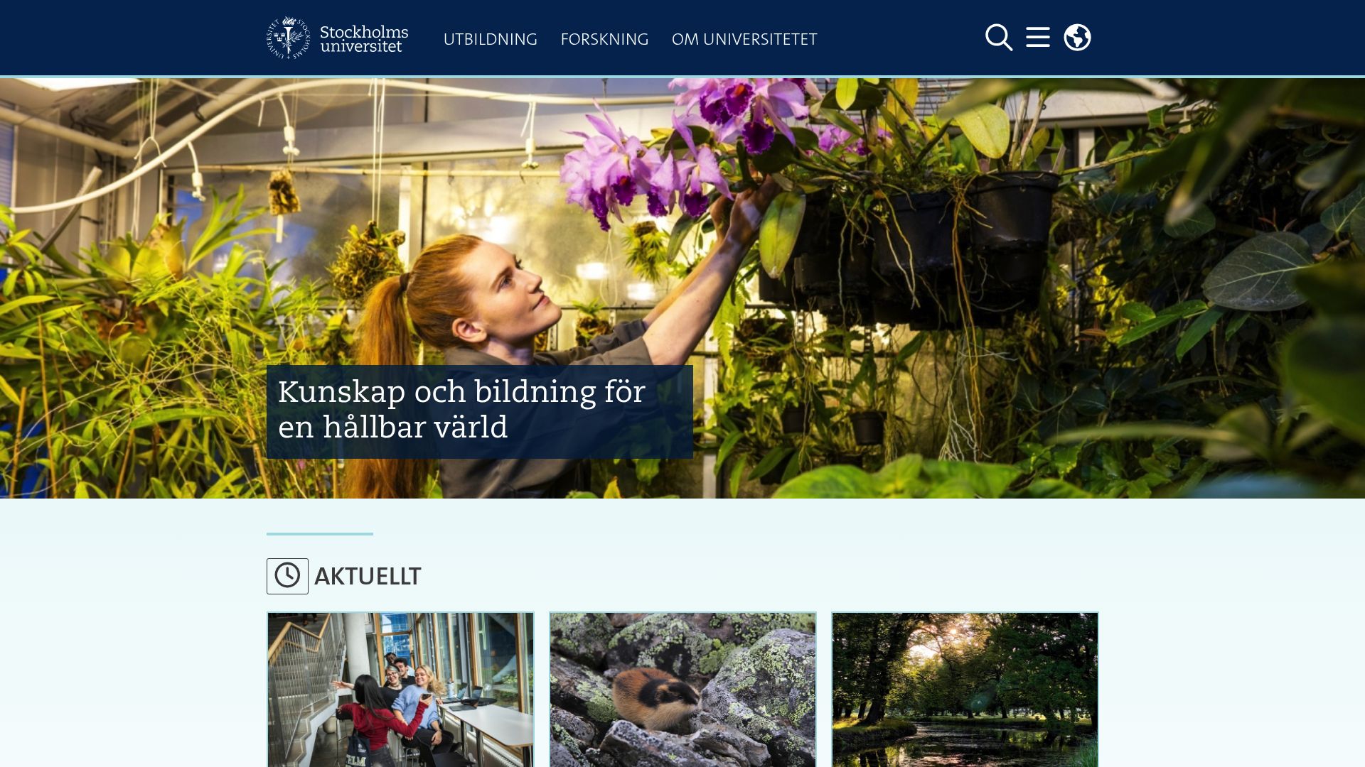 Top 10 Best Utbildningar i Stockholm 2025 - Stockholms universitet – Master’s in Environmental Science