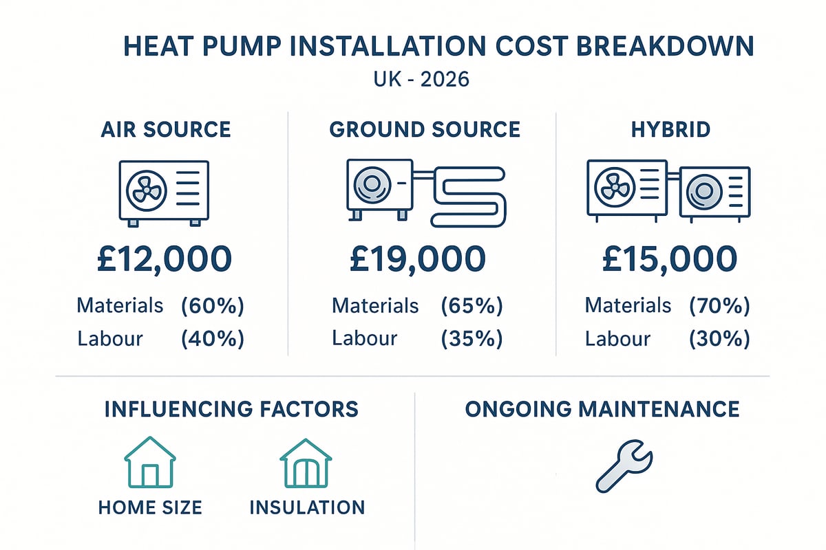 Cost Breakdown: Heat Pump Installation in 2026