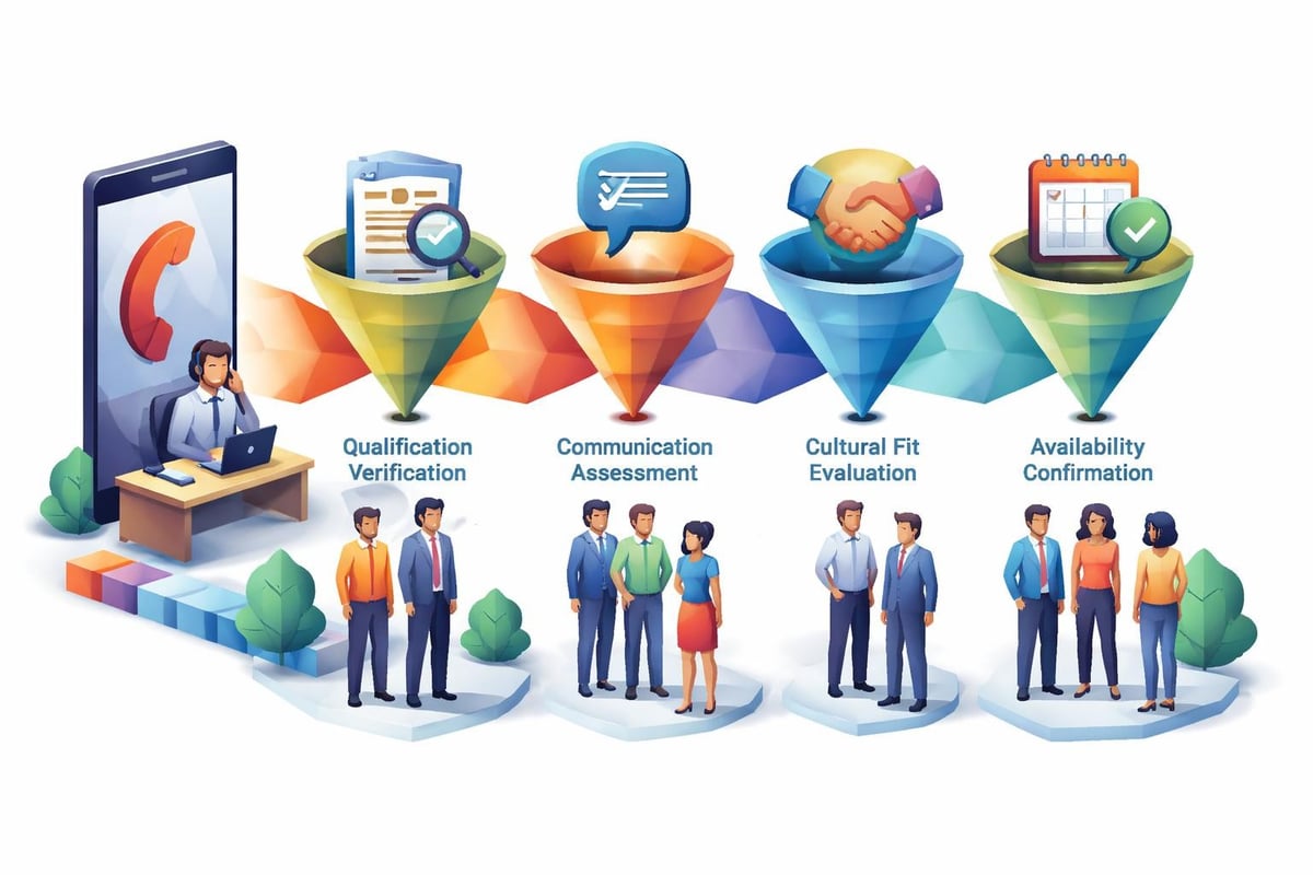Telephone interview screening process
