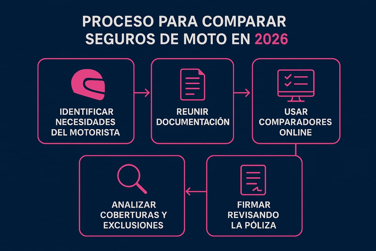 Paso a Paso: C&oacute;mo Comparar Seguros de Moto en 2026
