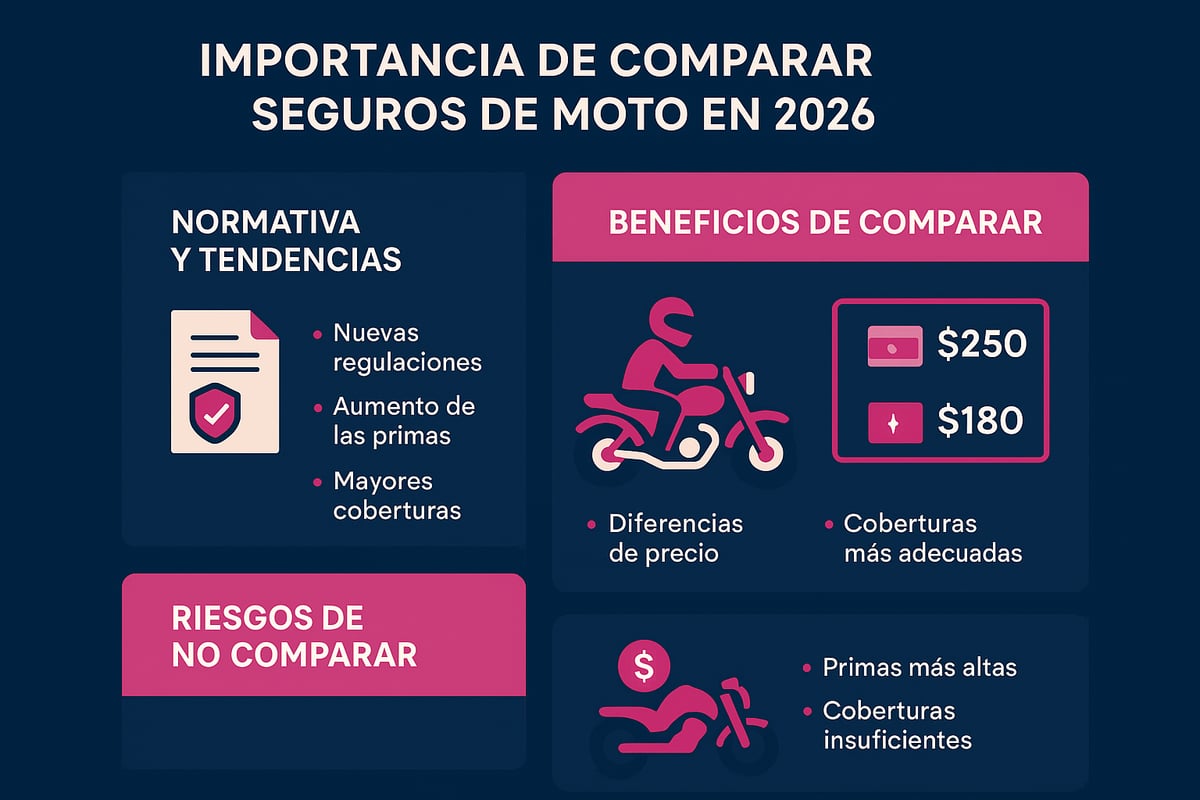 &iquest;Por Qu&eacute; es Importante Comparar Seguros de Moto en 2026?