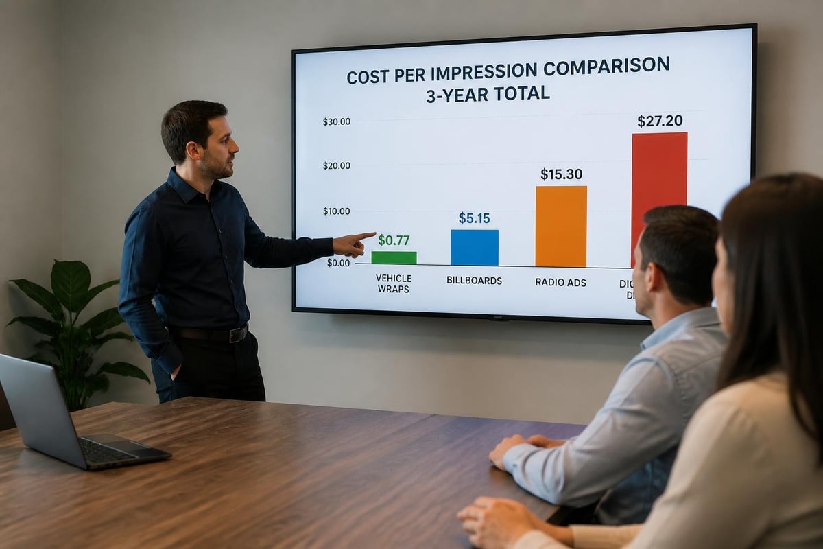 Vehicle branding ROI metrics