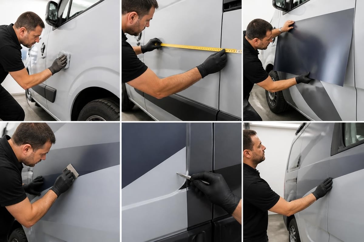 Vehicle wrap installation process