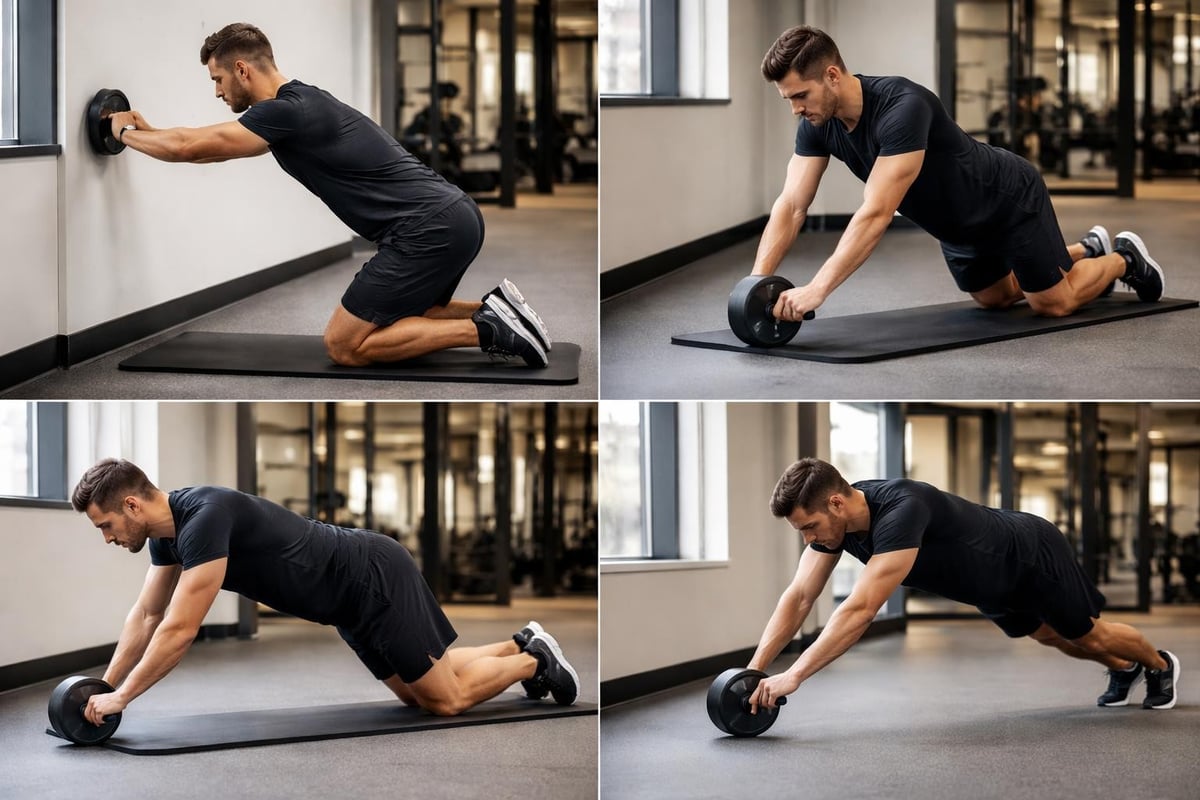 Ab wheel progression