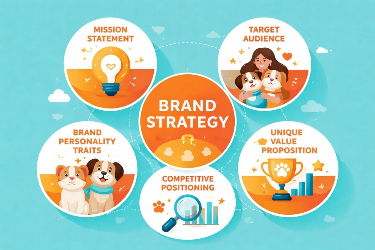 Brand strategy elements for pet business