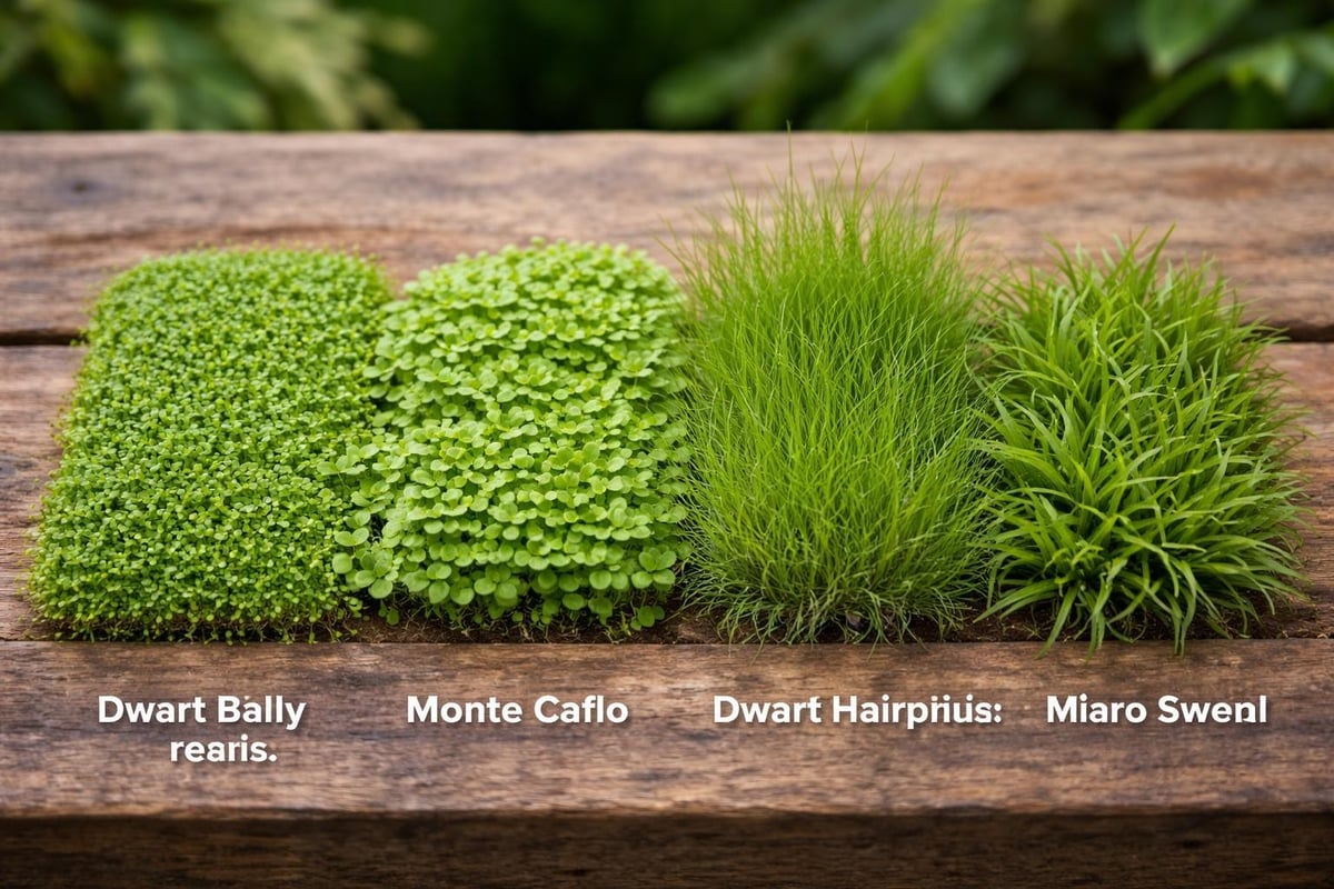 Carpet plant species comparison