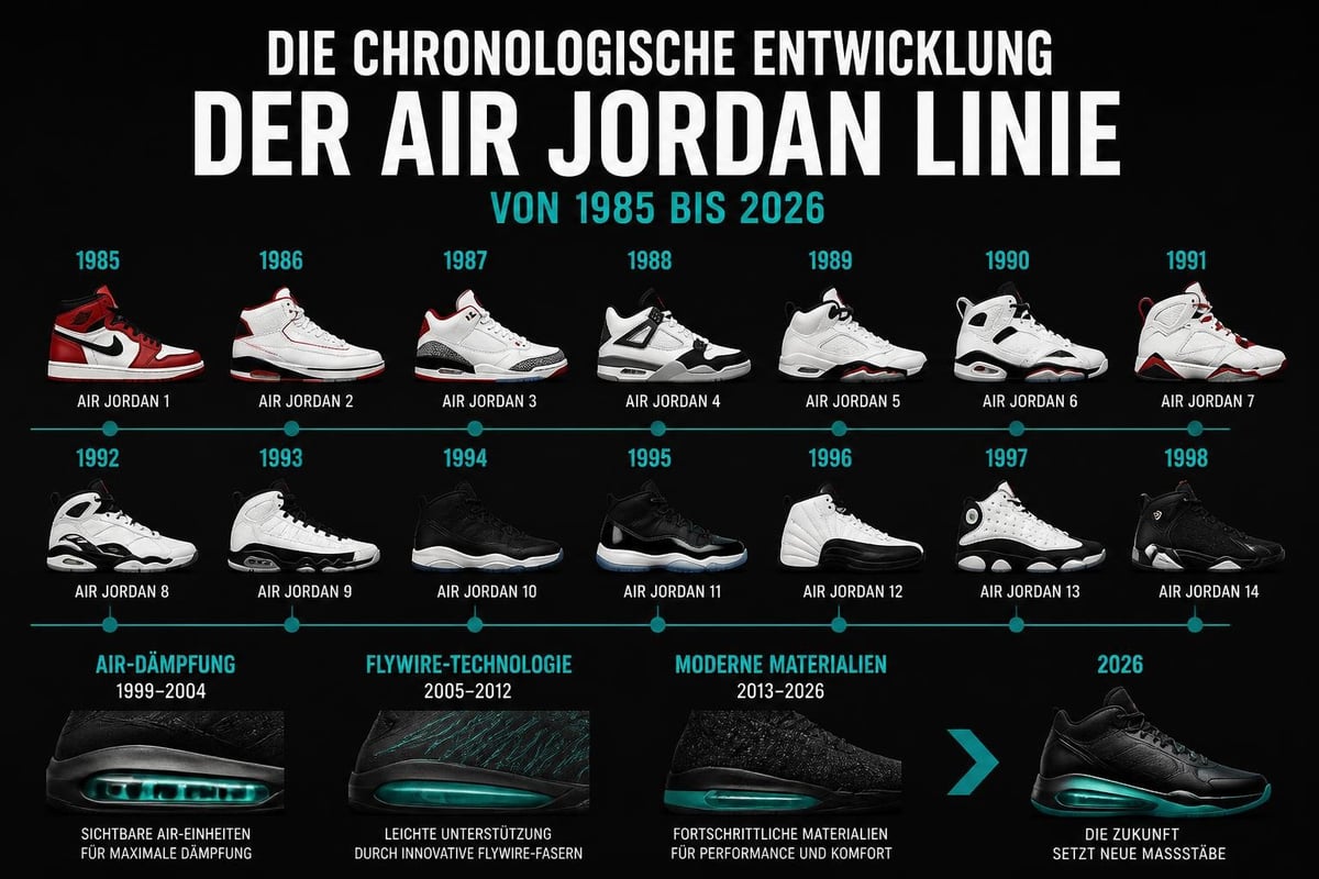Air Jordan Evolution Timeline