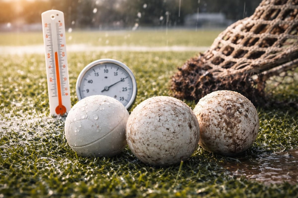 Environmental factors affecting lacrosse balls