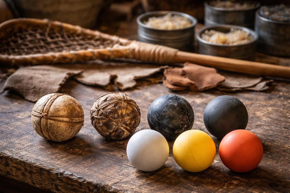 Lacrosse ball evolution timeline