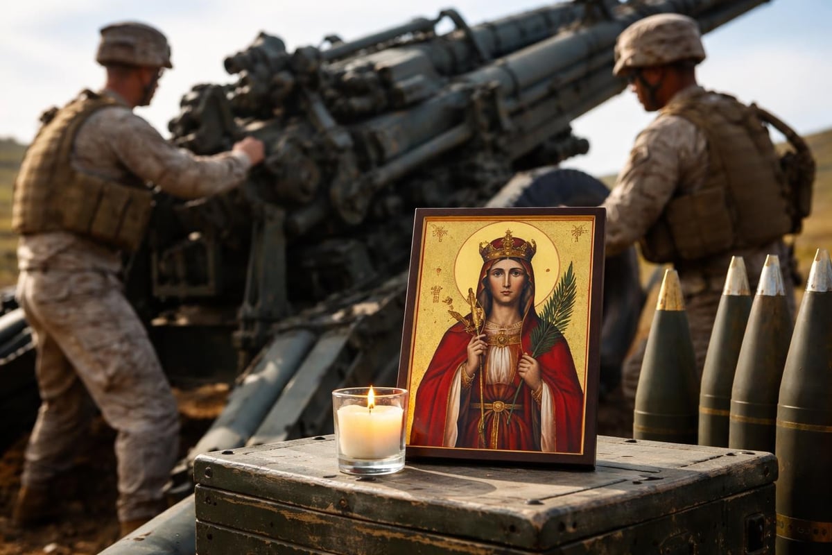 Saint Barbara's patronage of Marine artillery