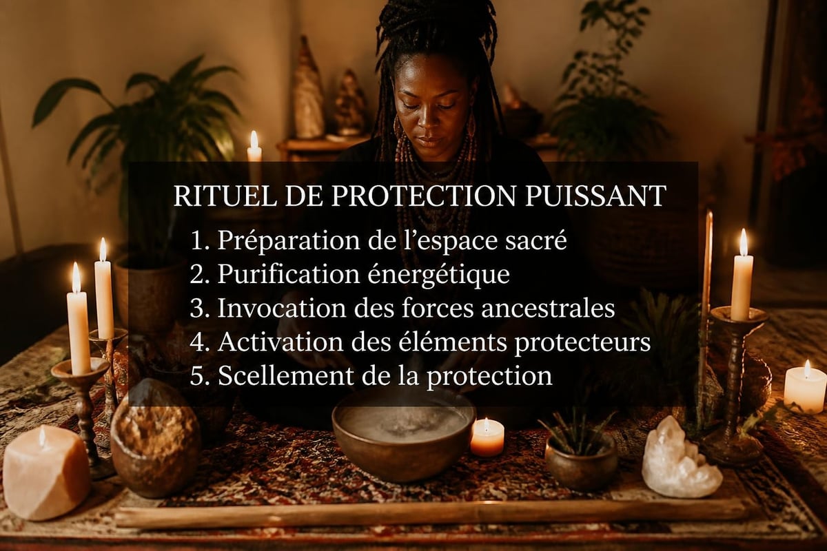 Étapes du rituel de protection