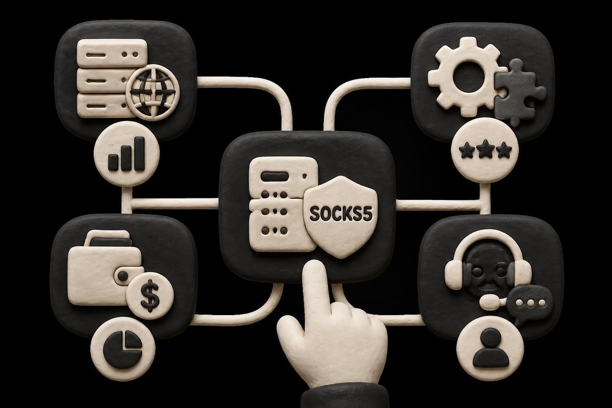 Proxy provider selection criteria