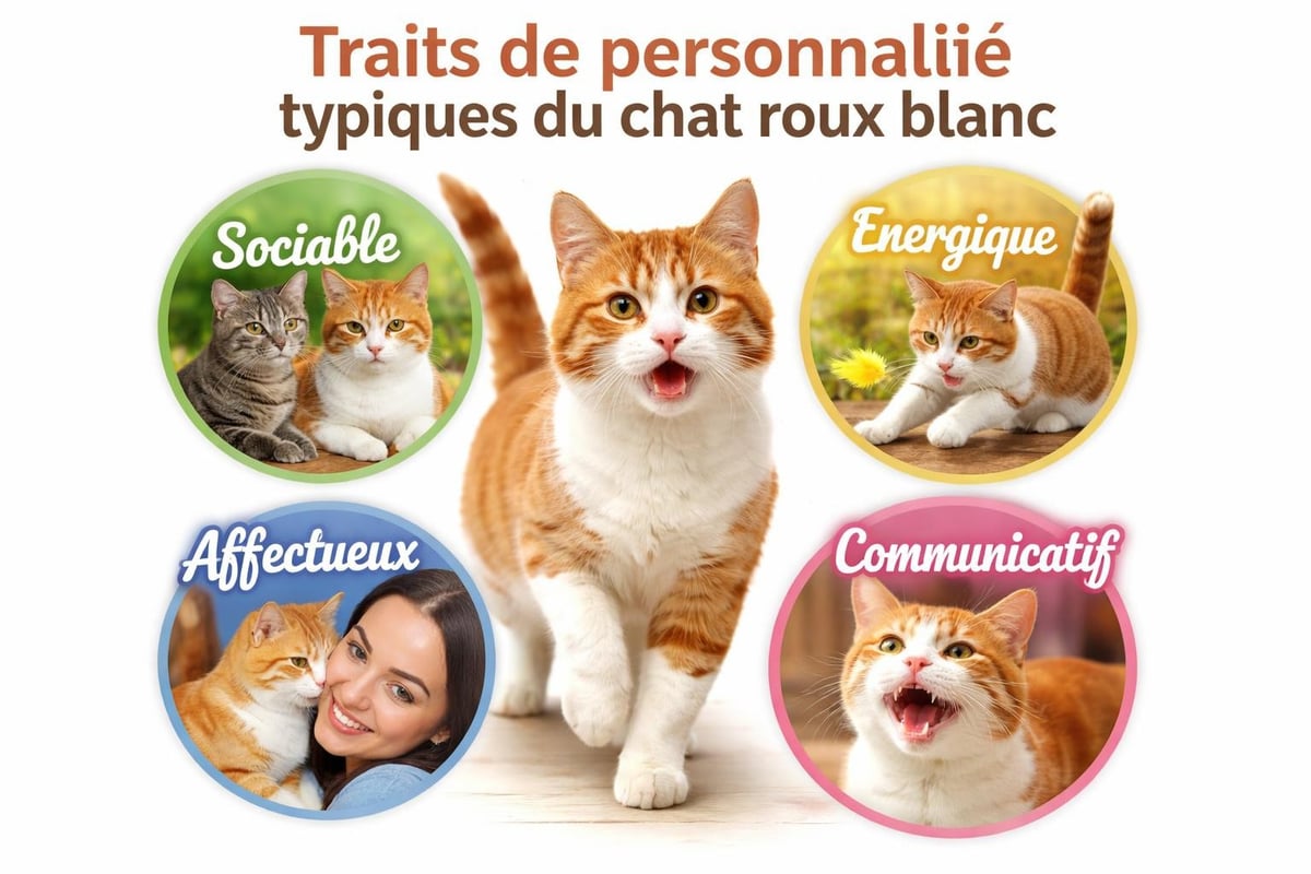 Pawtounes - Chat Roux Blanc : Tout Savoir sur cette Robe Unique - Comportement chat roux blanc