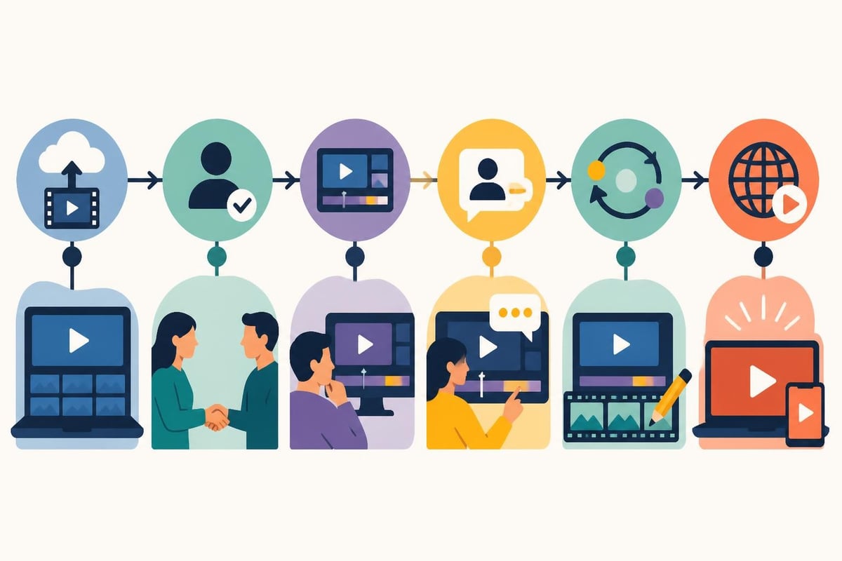 Video editing workflow stages