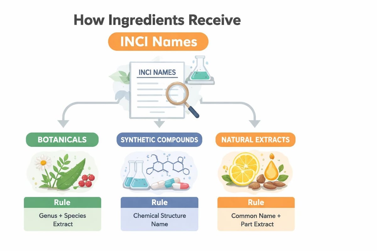 INCI naming conventions