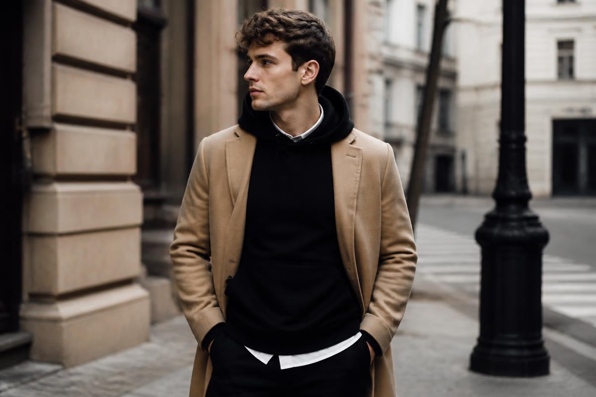 Black hoodie layering techniques