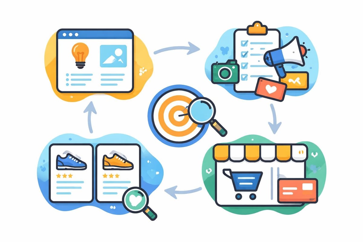 Content marketing funnel for e-commerce