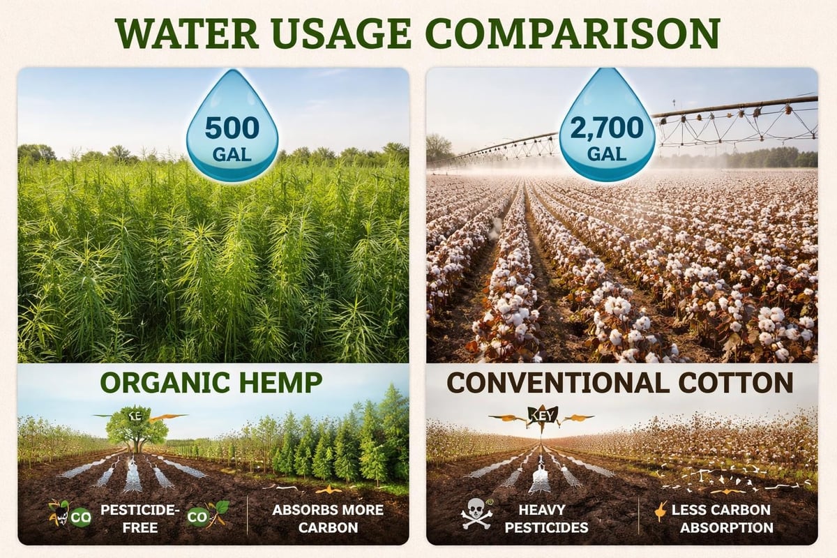 Organic hemp farming sustainability