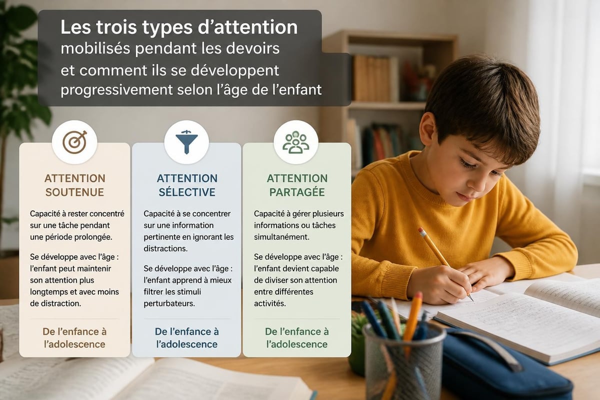 Mécanismes attentionnels enfants