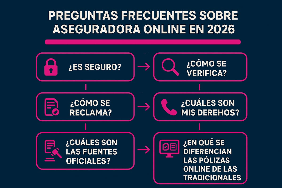 Preguntas frecuentes sobre aseguradoras online en 2026
