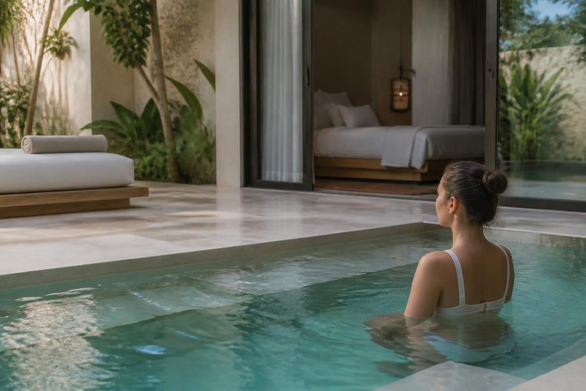 Wellness integration through private pools