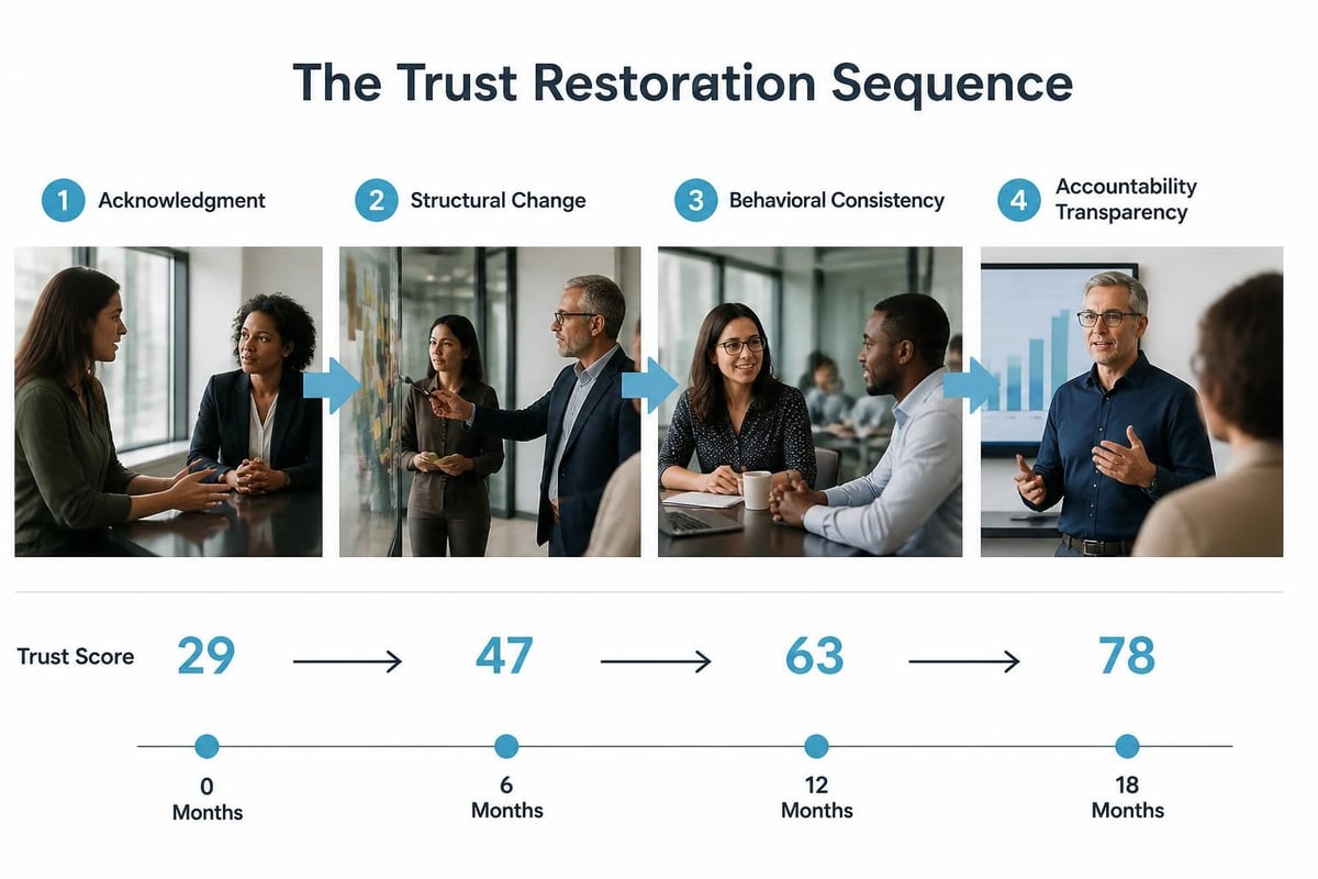 Trust restoration timeline