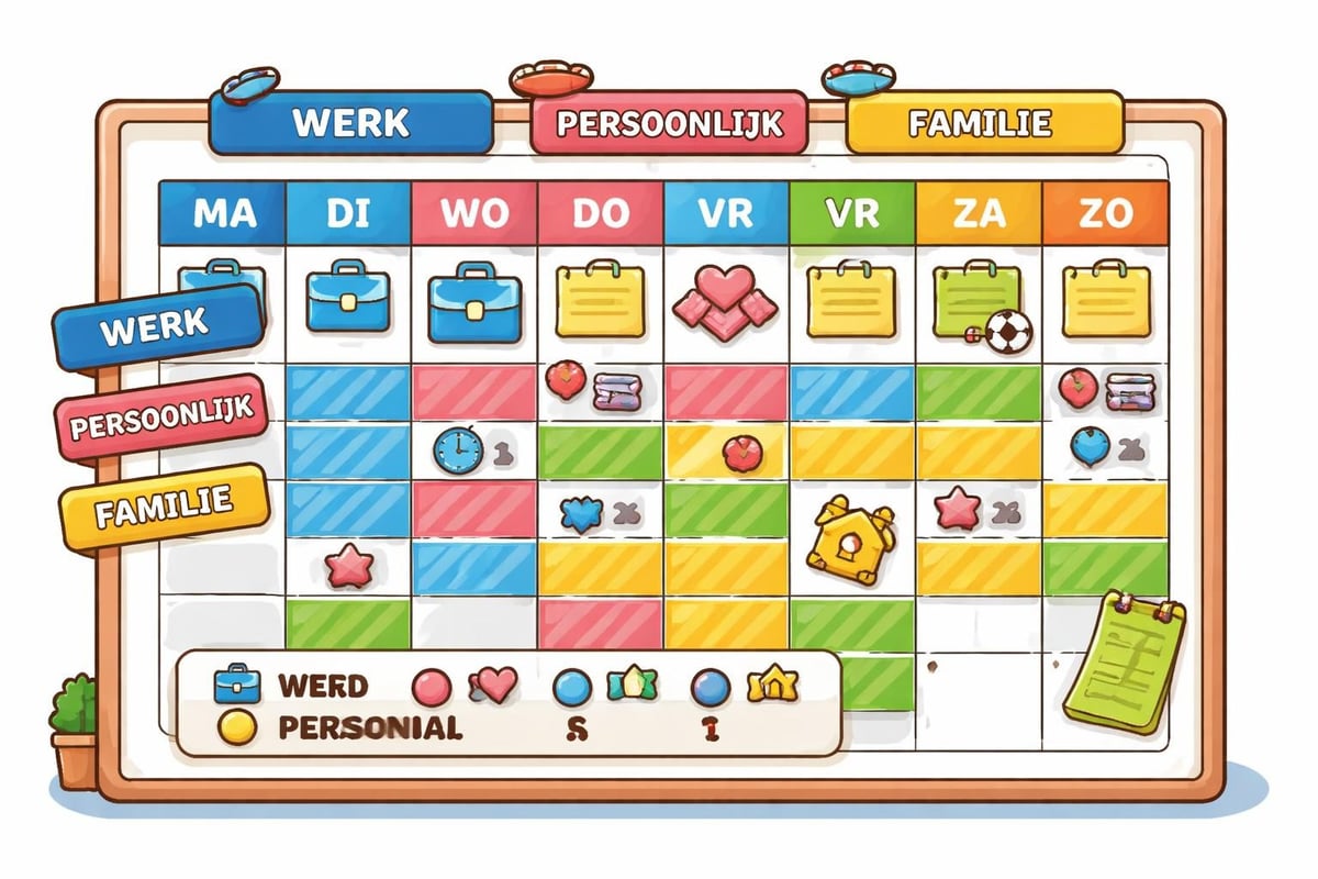 Organisatie systeem kalender