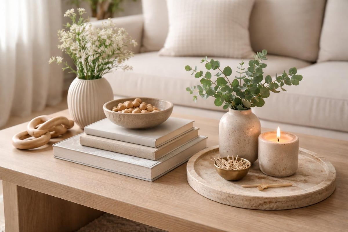 Coffee table styling principles