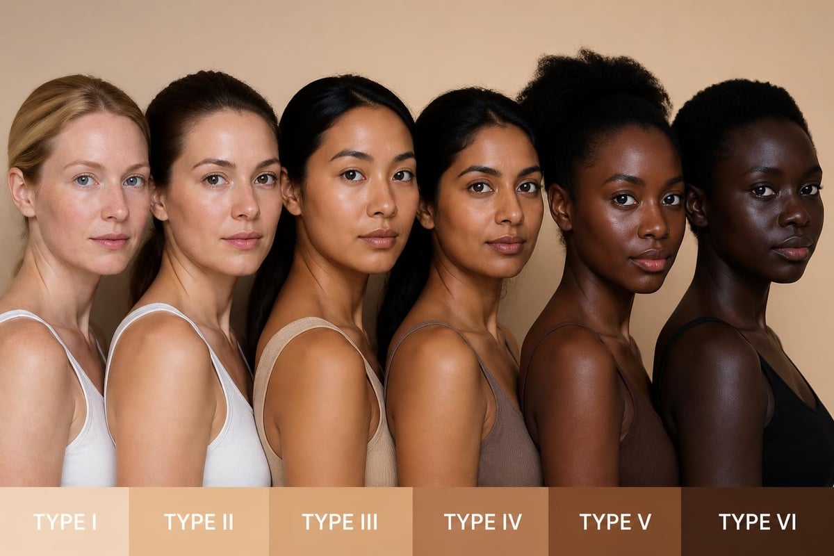 Skin type assessment for laser safety