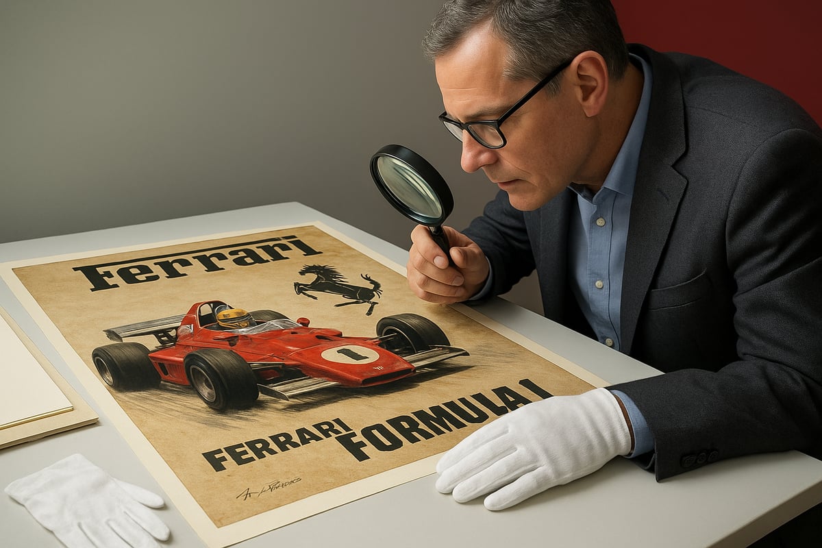 How to Identify Authentic and Valuable Ferrari F1 Posters