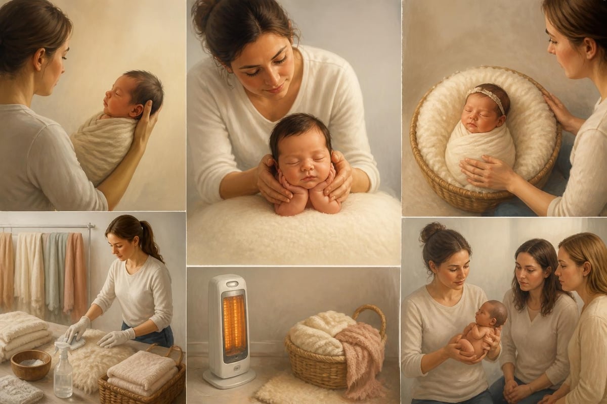 Safe newborn photography practices