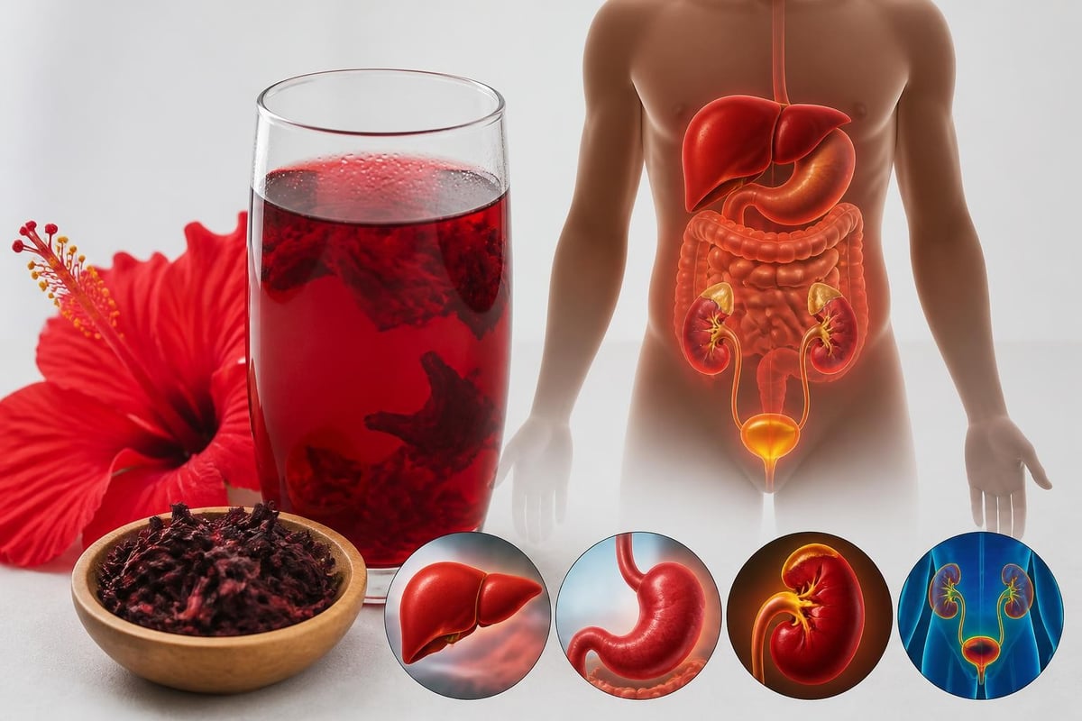 Processus de détoxification avec l'hibiscus