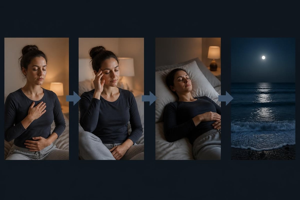 Micro-habit sequence for sleep preparation