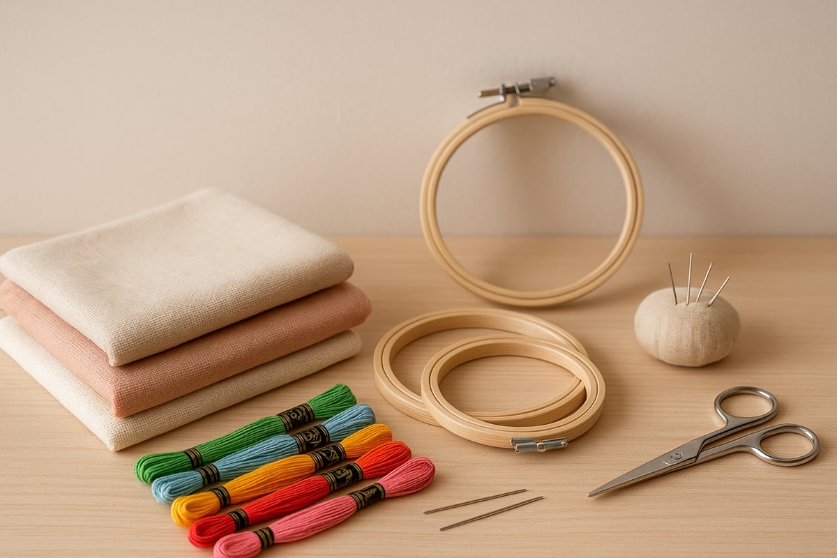 Materiales y herramientas esenciales para bordar a mano