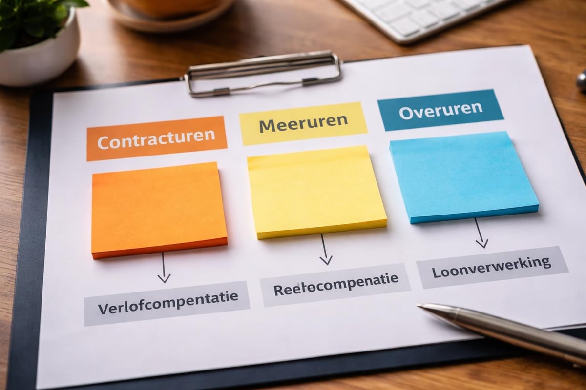 Overuren en verlof definities