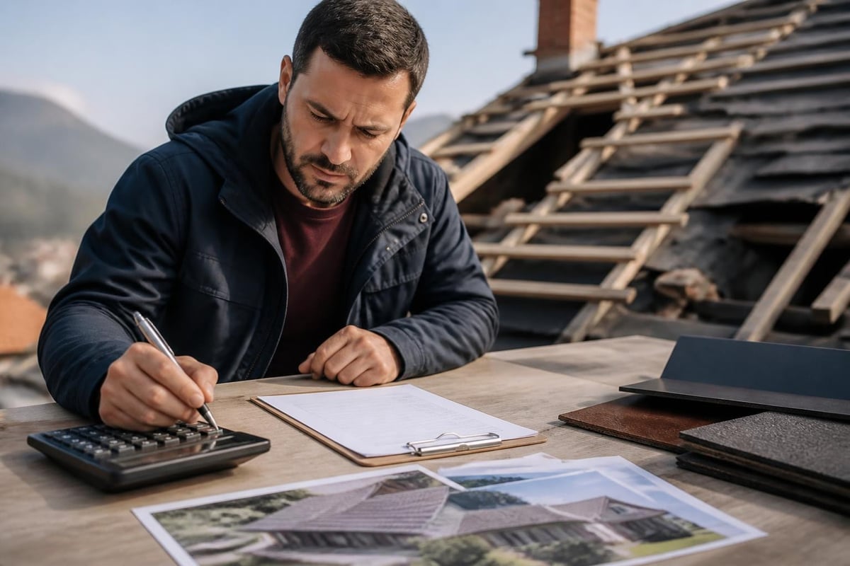 Roof repair cost components