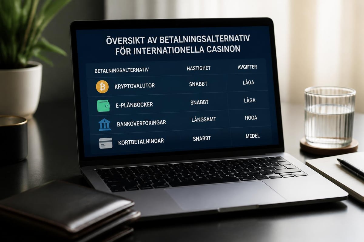 Casino på: Guide till plattformar utan svensk licens 2026 3 Betalningsmetoder online casino