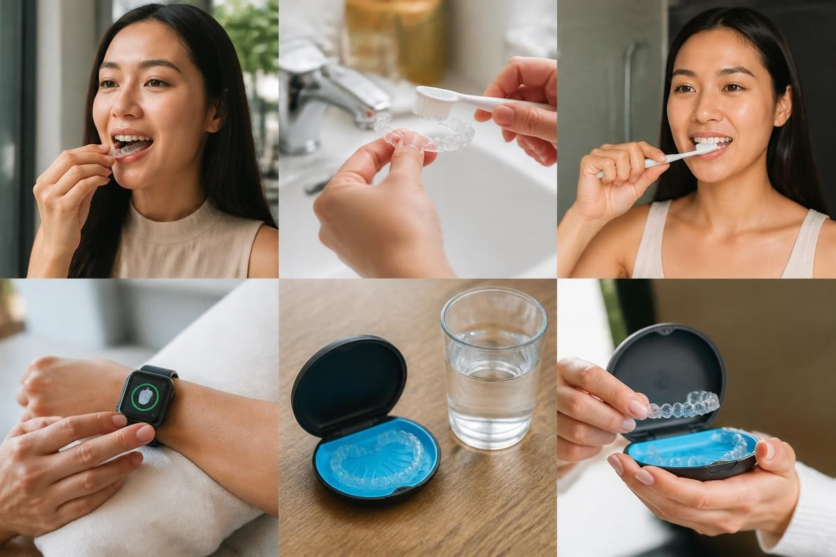 Daily aligner routine