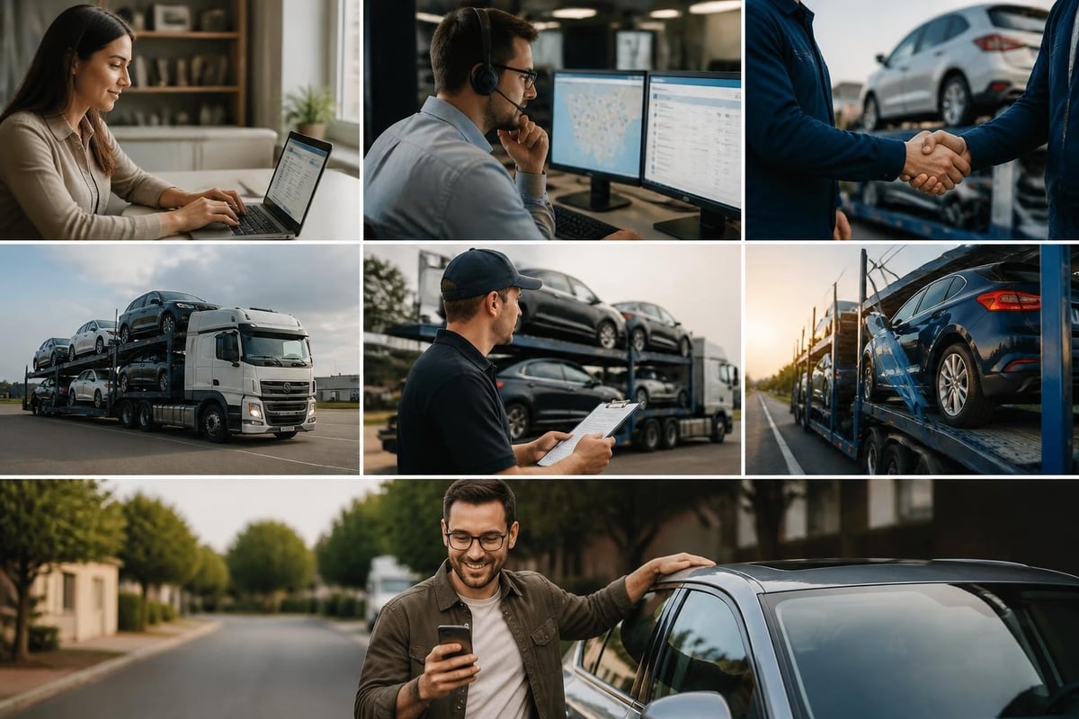 Car transport broker workflow