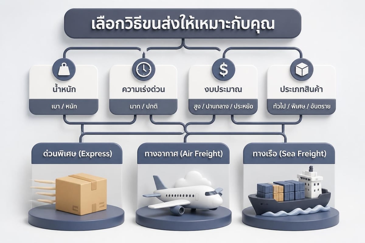 Shipping service selection guide