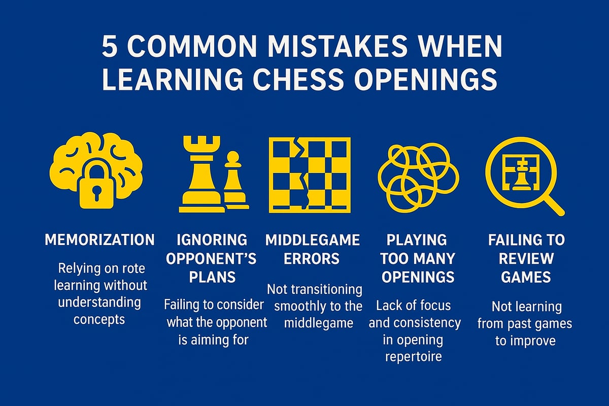 Common Mistakes to Avoid When Learning Chess Openings